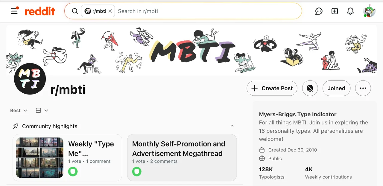 The four-letter sorting hat, now with a comment section and sidebar
